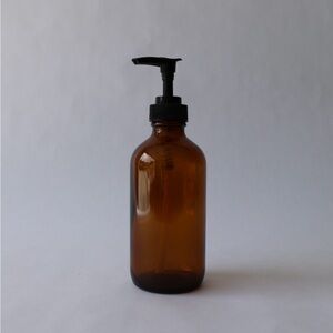 Amber Glass Soap or Lotion Bottle - 8 oz.